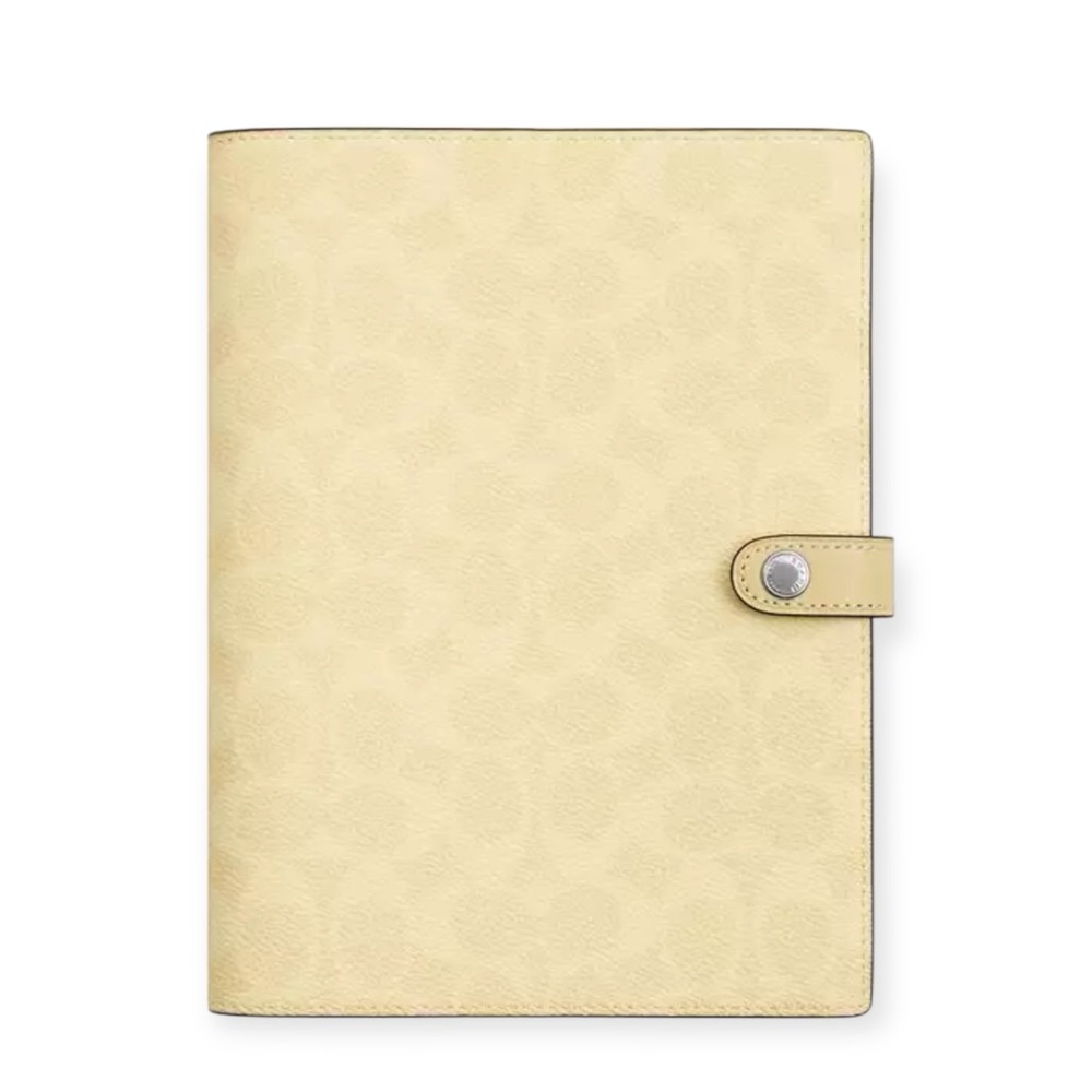 Coach Signature Canvas Notebook - Picture 4 of 4